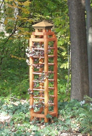 How to build a garden obelisk